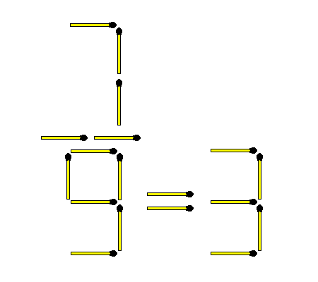 Matchstick Puzzles: 645. Fix the equation