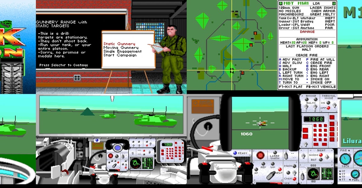 M1 Tank Platoon MS-DOS 1989 MPS Labs